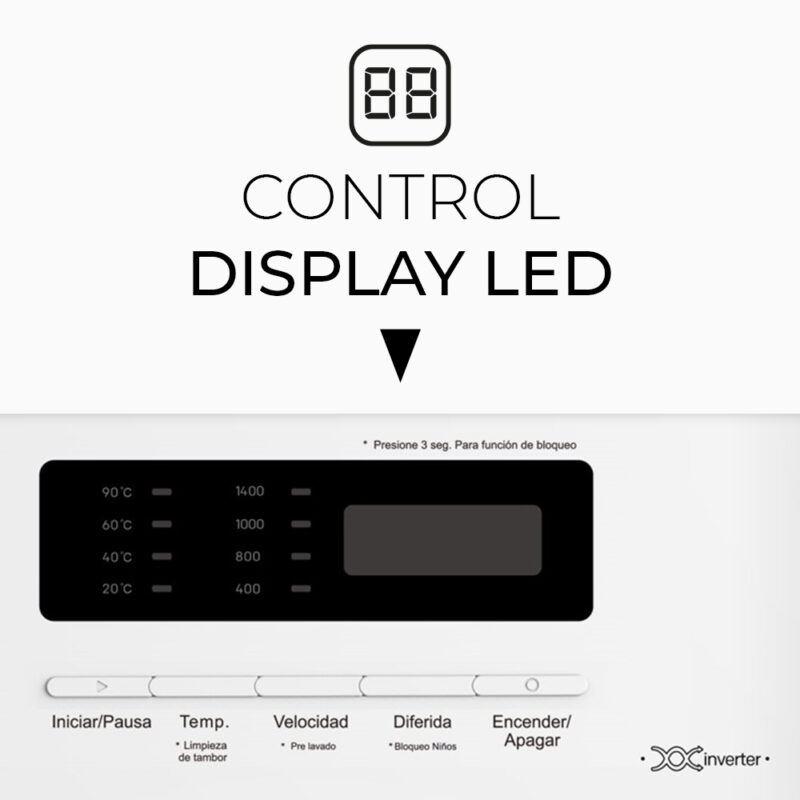 Lavadora Svan 8kg SL8402AIDV 1400rpm - Imagen 4