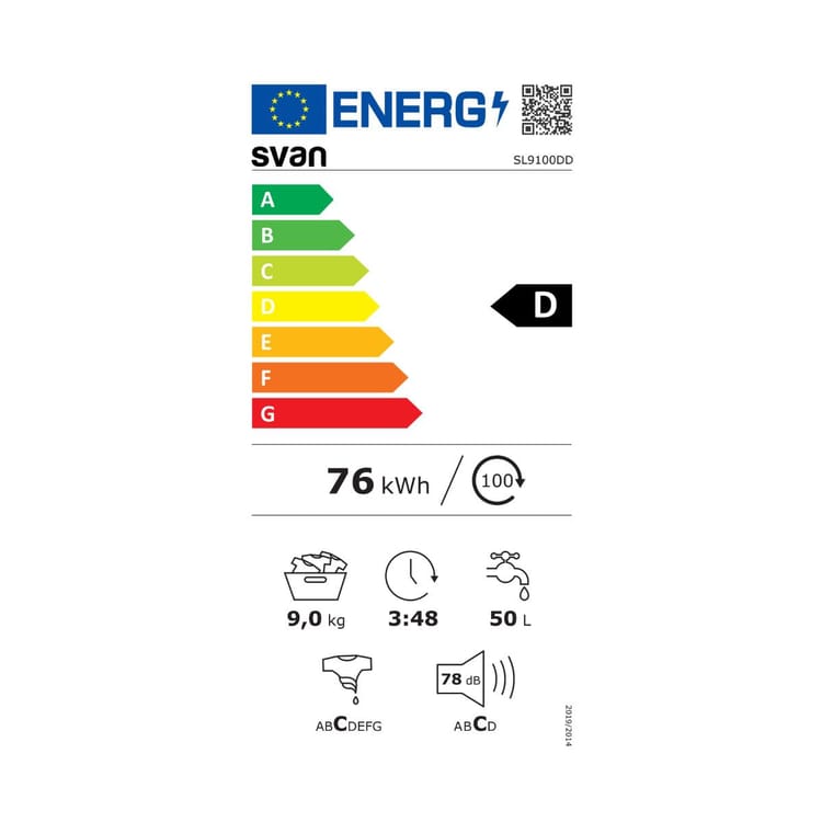 Lavadora carga frontal Svan SL9100DD 9kg 1000 rpm - Imagen 6