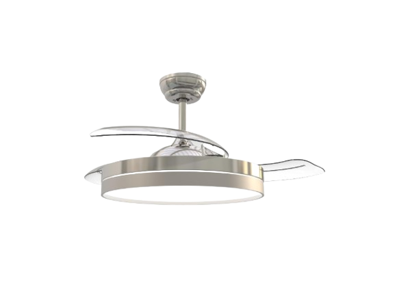 Ventilador de Techo BASTILIPO ESTORIL NIQUEL 3 palas Retractiles