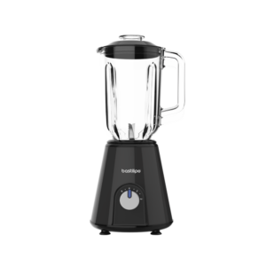BASTILIPO, BVA-800N, batidora de acero, 800W, 2 velocidades + pulse, jarra 1,5 litros, color negro